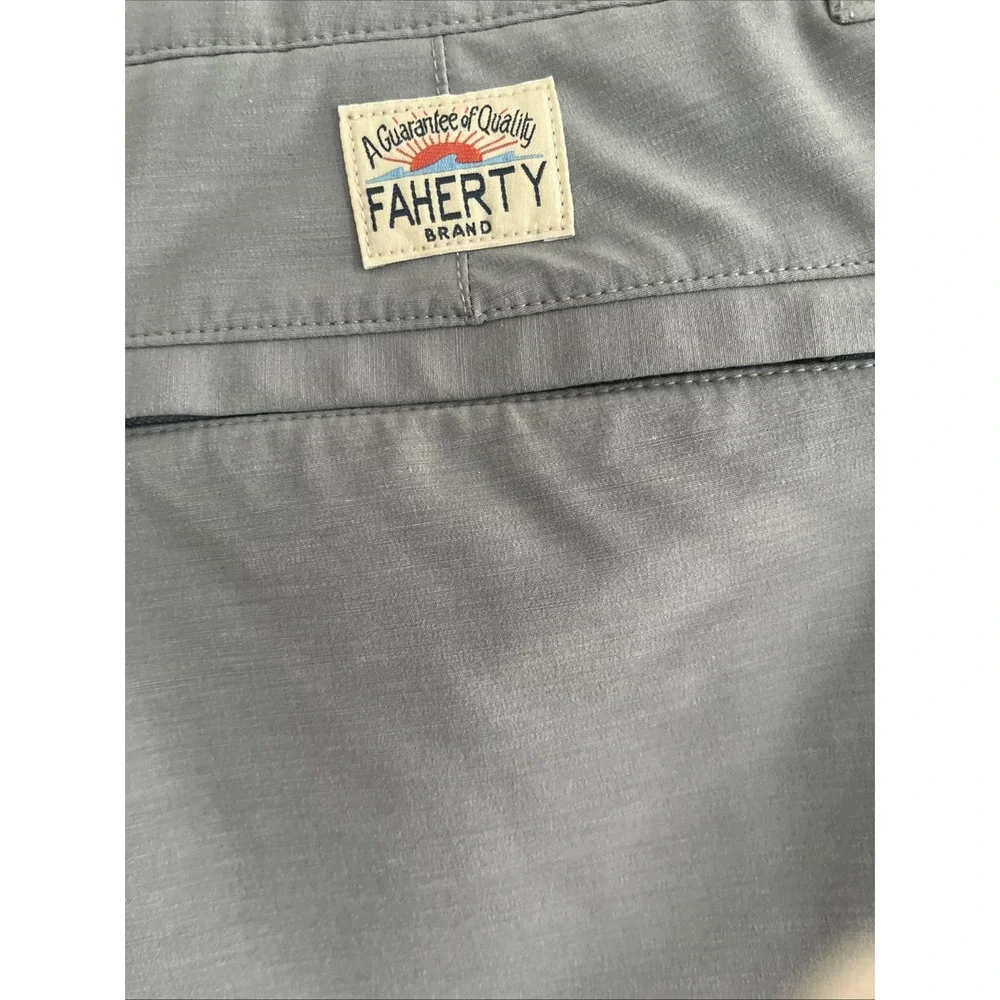 Faherty Men's All Day Shorts Swim 30 Gray Quick Dry Lightweight Drawstring